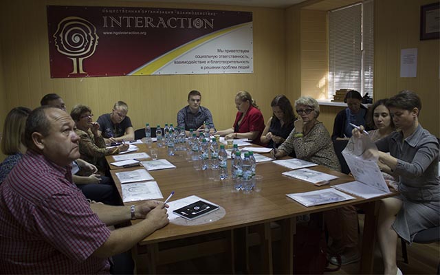 Встреча Неформального клуба гражданского общества в офисе ОО «Взаимодействие»